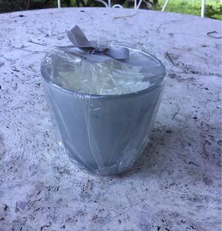 Vasetto portacandele natalizio fiocco neve