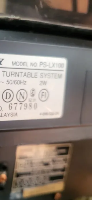 Tocadiscos Sony PS-LX100