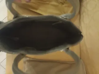 Borsa Liu Jo ecopelle verniciata grigio oro