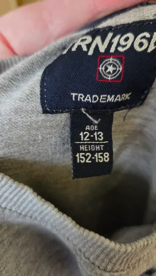 Felpe cotone garzato mis.11/12,12/13,13/14