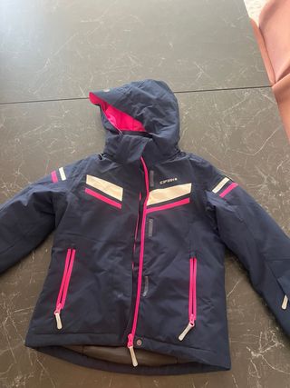 Chaqueta esquí niña Icepeak azul y rosa