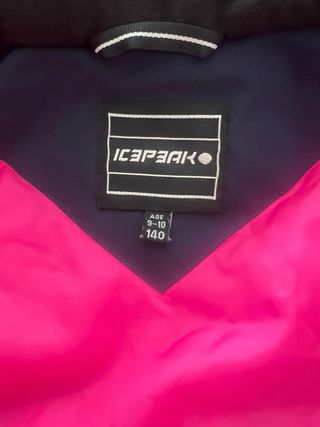 Chaqueta esquí niña Icepeak azul y rosa