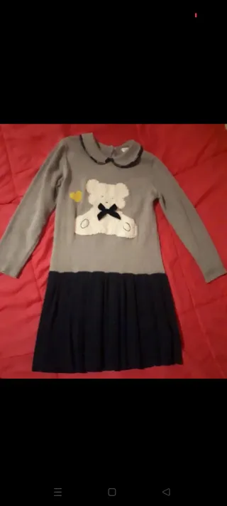 Vestitino bimba orsetto e fiocco