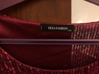 Vestido lentejuelas FEZA FASHION rojo talla M