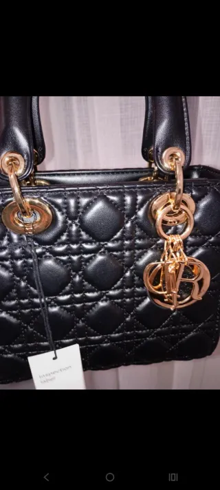 Bolso Dior Negro y Dorado