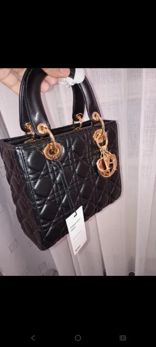 Bolso Dior Negro y Dorado