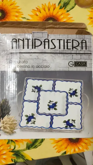 Antipastiera 6 vasetti ceramica