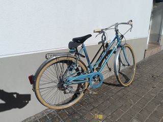 Bicicleta vintage francesa Motobecane Clásica Azul