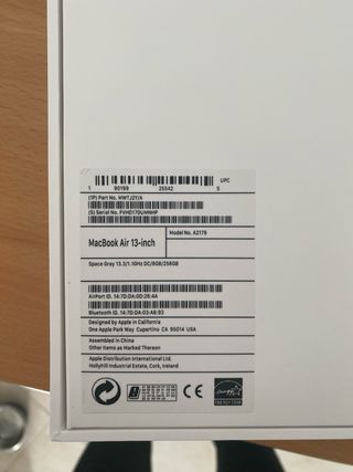 MacBook Air 13 2020 Perfecto Estado