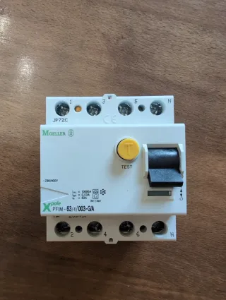 Interruptor Diferencial Moeller PFIM-63/4/003