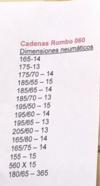 Cadenas para nieve Artico Rombo 28A