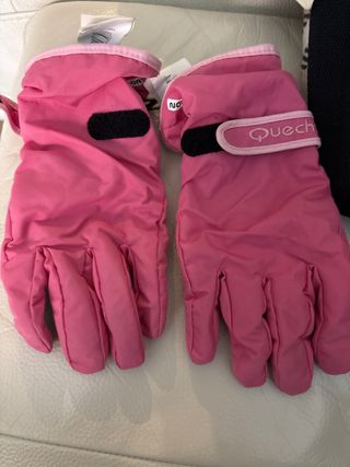 Guantes de esquí Quechua rosas