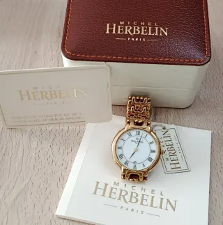 Reloj Michel Herbelin Caballero Dorado. Nuevo