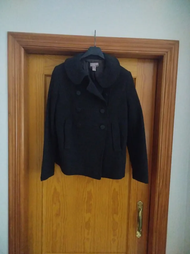 Chaquetón gris mujer