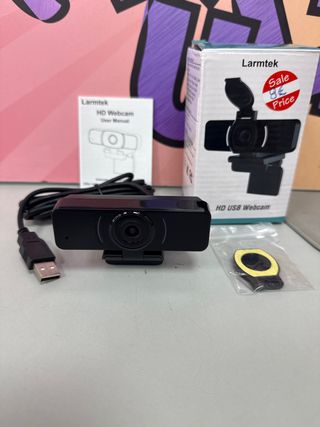 Webcam Larmtek HD USB Negra