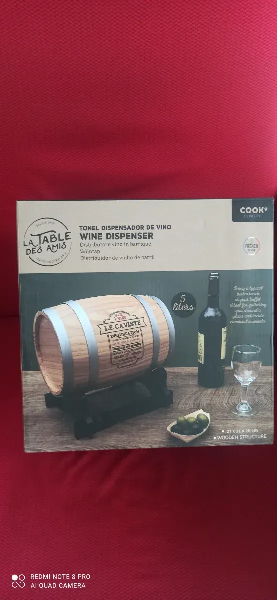 Barril de vino decorativo Cuvée du Jour