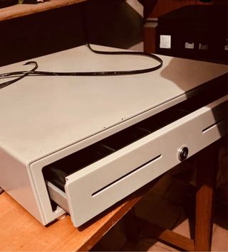 Cajón metálico para caja registradora extra grande