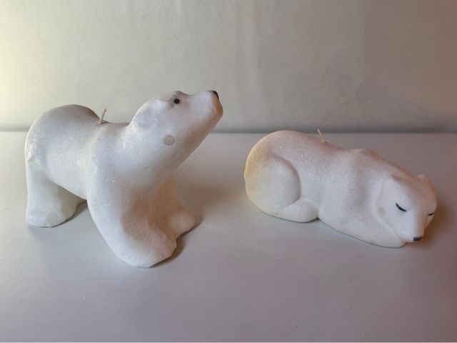 2 CANDELE ORSO POLAR
