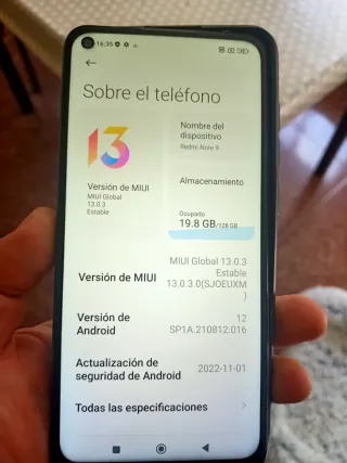 Xiaomi Redmi Note 9 Azul