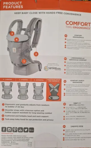 Mochila Porta Bebés Ergobaby Gris