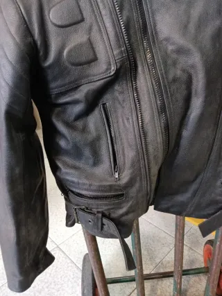Chaqueta de piel para moto