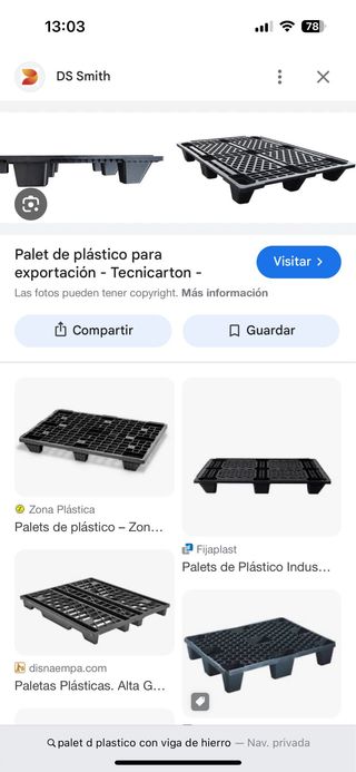 se venden palet de plastico todo el conjunto