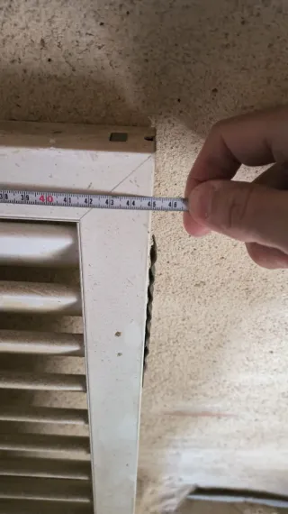 Rejilla de ventilación blanca