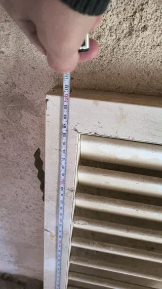 Rejilla de ventilación blanca