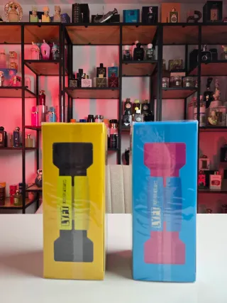 Perfume LYFT Árabe Amarillo y Azul