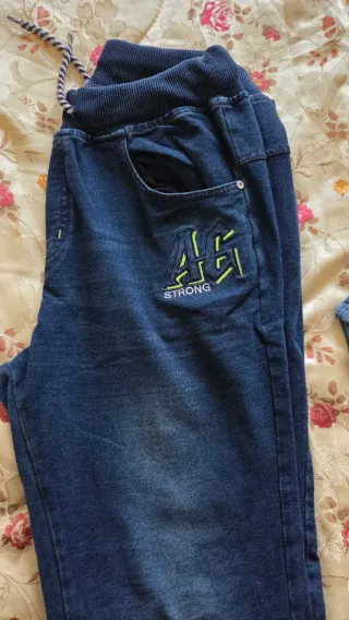 Jeans elasticizzati vita alta cotone garzato