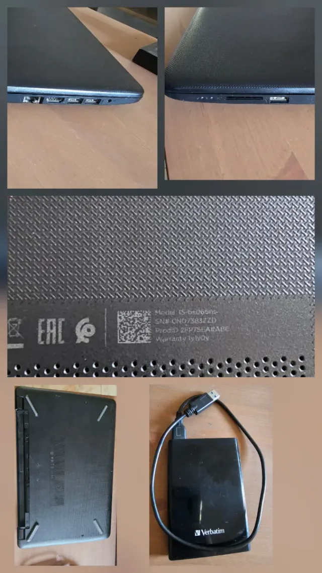 Laptop HP 15 i3 6ta Gen 8GB RAM 240GB SSD