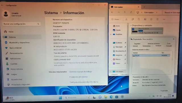 Laptop HP 15 i3 6ta Gen 8GB RAM 240GB SSD