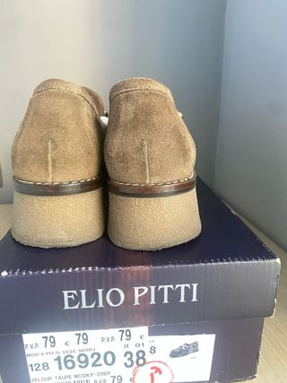 Mocasines Elio Pitti , colór taupe , Talla 38