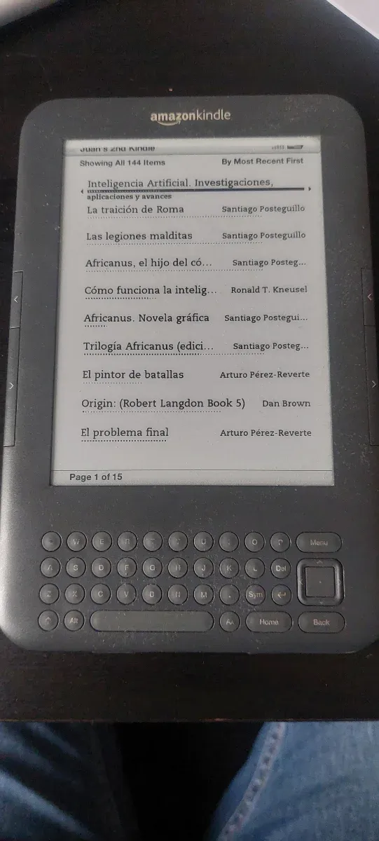 Amazon Kindle 3 con teclado