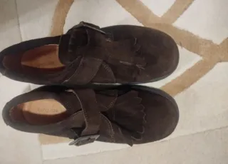 Mocasines Conguitos Marrones con Flecos