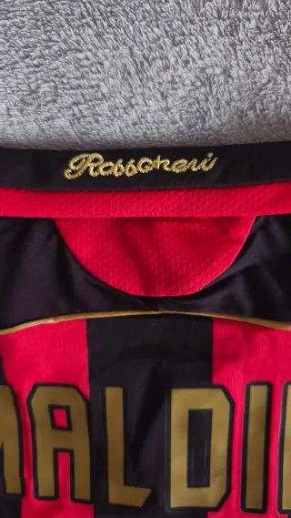 Camiseta Maldini Milán Retro Champions Manga Larga