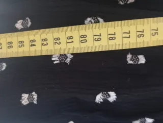 Vestido/Blusón negro estampado