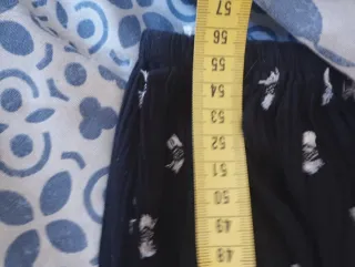 Vestido/Blusón negro estampado