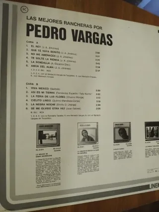 Vinilo Pedro Vargas - Las Mejores Rancheras