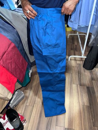 Pantalones de obra azules
