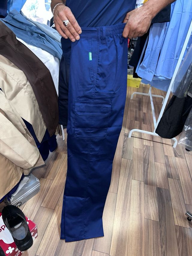 Pantalones de obra azules