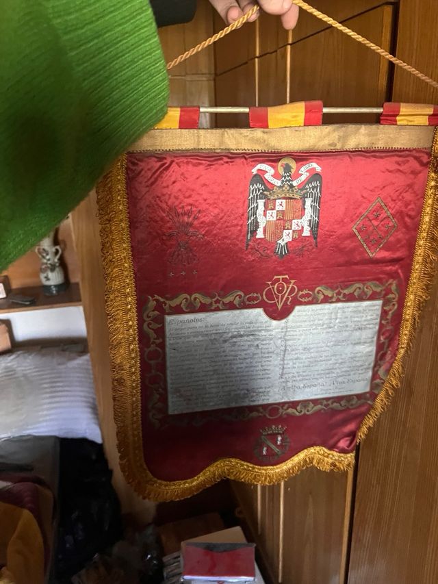 Banderín Testamento Franco Seda 1975