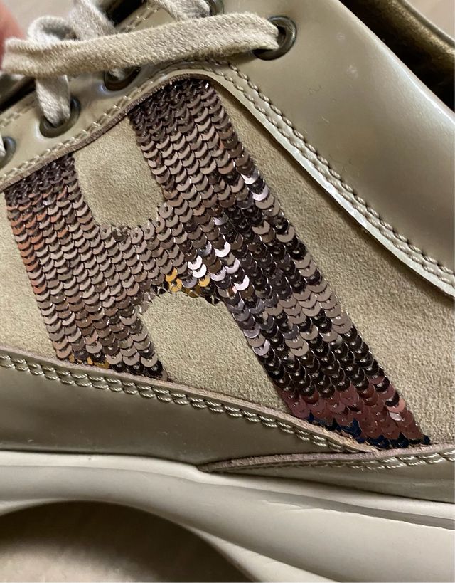 Scarpe Hogan Donna Beige/Oro