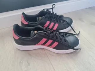 Zapatillas Adidas Cloudfoam Comfort Negras Rosas