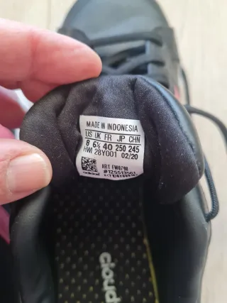 Zapatillas Adidas Cloudfoam Comfort Negras Rosas