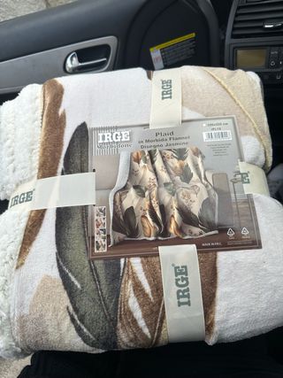 Coperta plaid IRGE Morbidone Disegno Jasmine