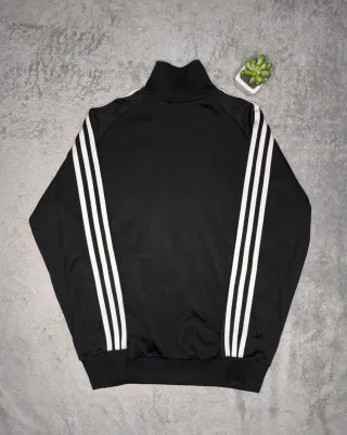 Giacca Tuta Adidas Vintage Y2K Nera Rossa (164 cm)