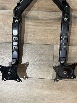 Invision Soporte Monitor Doble Brazo Negro.