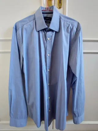 Camisa azul Cortefiel Talla L