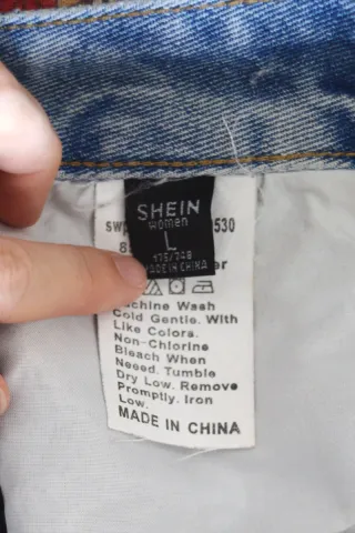 Pantalón vaquero ancho Shein